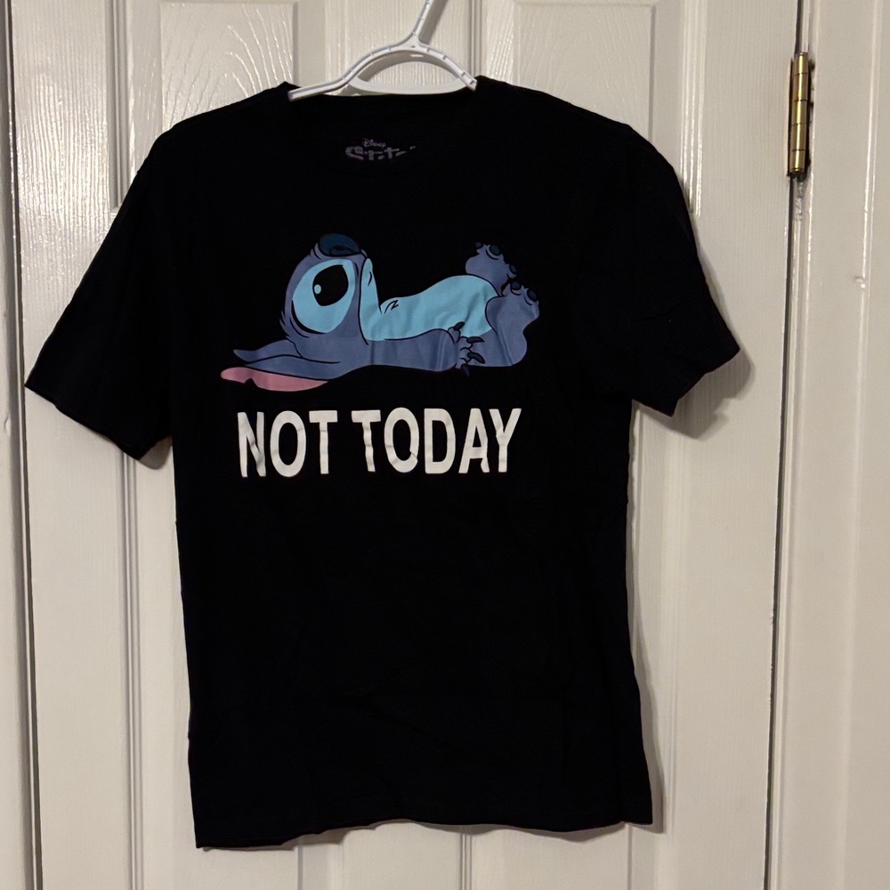 Disney Black 'Not Today' Stitch T-Shirt